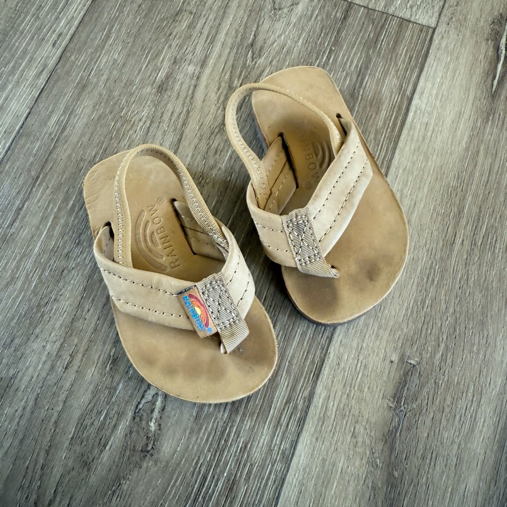 Rainbow Tan Flip Flop Sandals Casual Summer